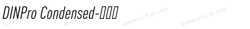 DINPro Condensed字体转换